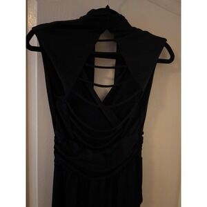 HYFVE Women's Black Jumpsuit Size Small Scoop Neck Sleeveless Pocket